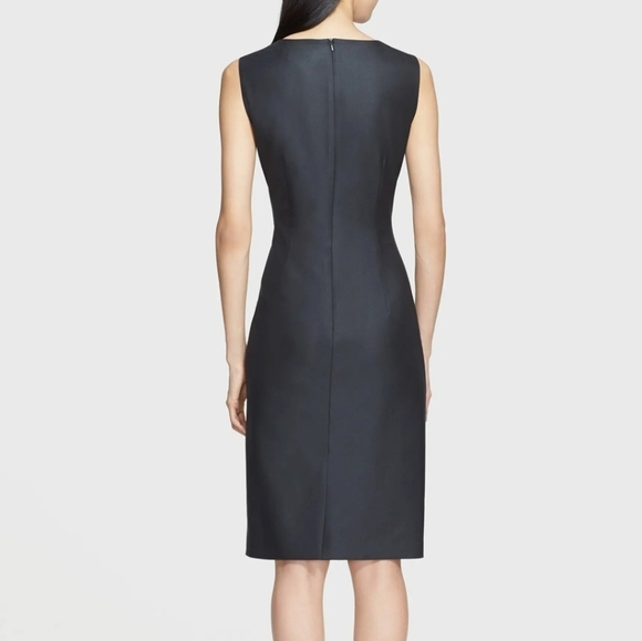 MaxMara Arley Side Pleat Wool Blend Dress - Picture 3 of 12